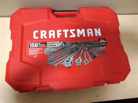 NEW CRAFTSMAN CMMT12035 150PC GUNMETAL CHROME MECHANICS TOOL SOCKET SET – BrickSeek