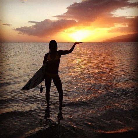 Surf girl... sunset... | Hang Loose | Pinterest | Surf and Sunset