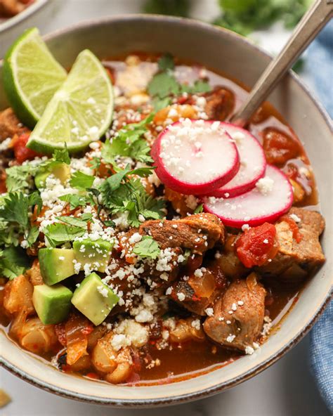 Healthy Slow Cooker Pork Pozole - Kalefornia Kravings