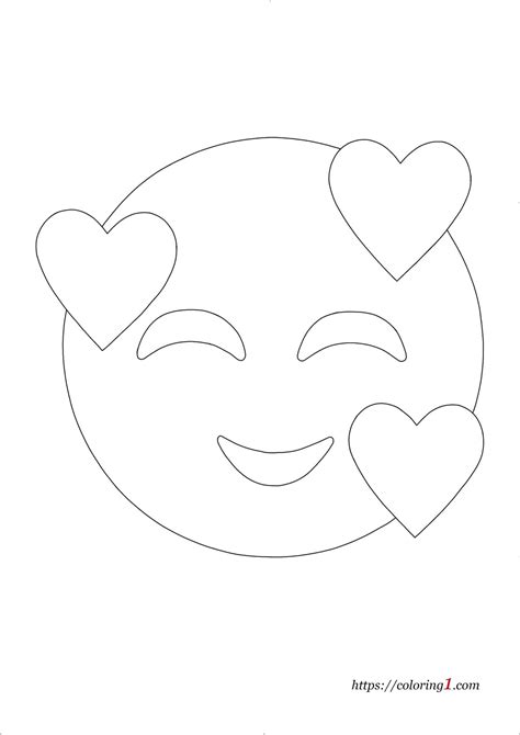 Heart Emoji Coloring Pages - 2 Free Coloring Sheets (2021)