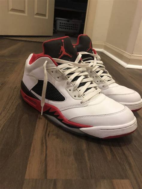 Air Jordan 5 - Fire Red (Black Tongue) | Kixify Marketplace