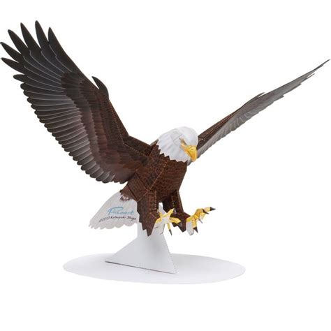 Bald Eagle (Male, Beating Their Wings) - Americas - Realistic Crafts/Animals - Paper Craft ...