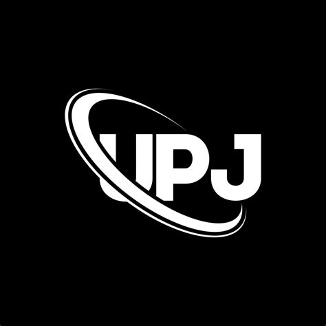 UPJ logo. UPJ letter. UPJ letter logo design. Initials UPJ logo linked with circle and uppercase ...