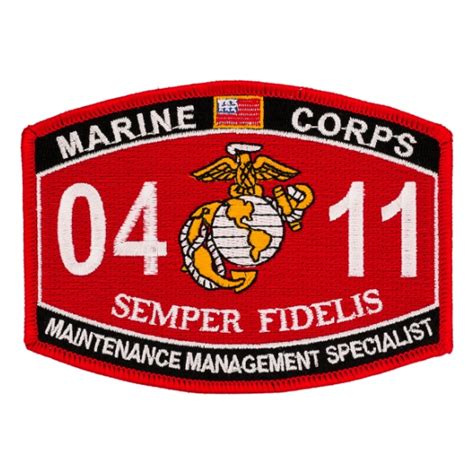 USMC MOS 0411 Maintenance Management Specialist Patch | Flying Tigers Surplus