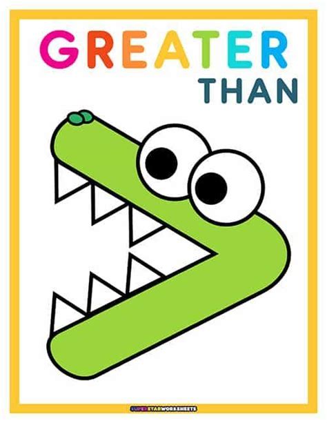 Greater Than Sign | Free homeschool printables, Teaching preschool, Homeschool printables