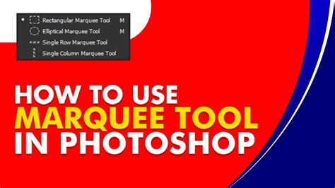 How to use marquee tool in Photoshop - YouTube