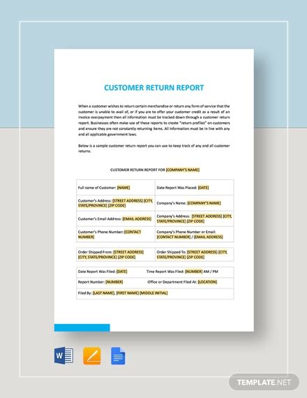 6+ Customer Visit Report Templates - Word, Pages, PDF,