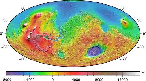 Mars Map With Scale