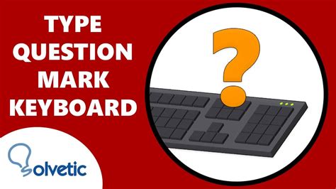 How to TYPE QUESTION MARK on KEYBOARD ⌨️ - YouTube