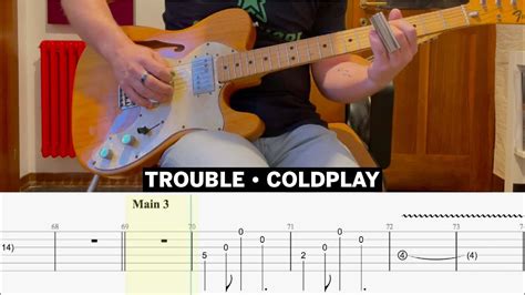 Trouble Coldplay Cover • Guitar Tab • Tutorial • Lesson - YouTube