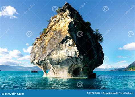 Marble Chapel on General Carrera Lake Chile Stock Image - Image of ...