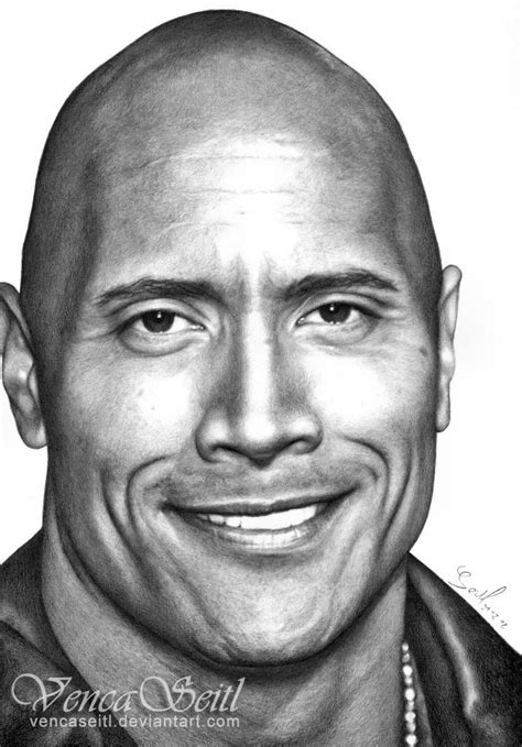 Dwayne Johnson | Desenhando retratos, Desenho de rosto realista ...