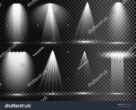 Vector Light Sources Concert Lighting Stage Stock Vector (Royalty Free ...