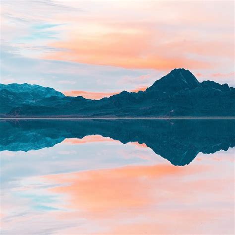 Reflecting on Sunrise at Bonneville Salt Flats