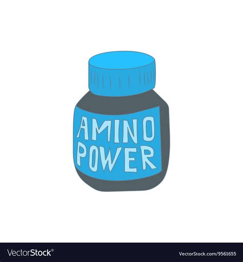 Amino acids icon cartoon style Royalty Free Vector Image