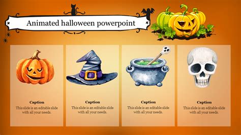 Animated Halloween Background Slide and Google Themes