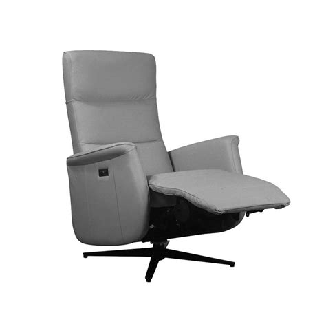 Alston Leather Electric Recliner & Lift Chair - Light Grey – Lost Design Society