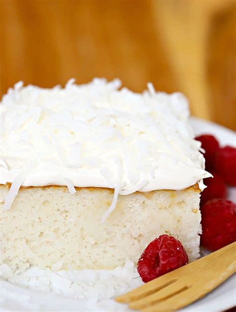 Easy Coconut Cream Cake Recipe - Yummy Healthy Easy