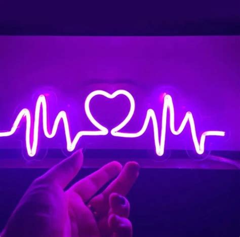 Neon Heart Sign: Create a Vibrant and Playful Atmosphere in Your Home ...