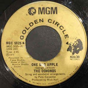 The Osmonds - One Bad Apple (1971, Vinyl) | Discogs