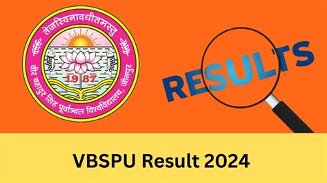 VBSPU Result 2024 (OUT) vbspu.ac.in Check Veer Bahadur Singh Purvanchal ...