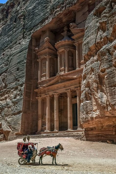 petra, jordan, treasury, ancient, monument, architecture, landmark ...