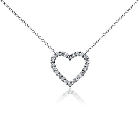 Heart Diamond Pendant in Platinum (1 ct. tw.) | Blue Nile