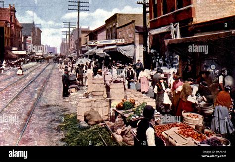 The Ghetto of Chicago, circa 1908 Stock Photo - Alamy