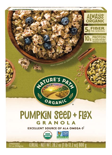 Nature's Path Organic Granola, Pumpkin Seed + Flax, 28.2 Oz - Walmart.com - Walmart.com