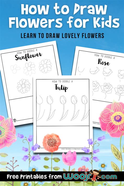 How To Draw A Flower Step By For Kids | Best Flower Site