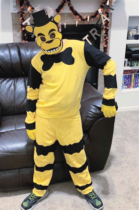 DIY Five Nights at Freddy's Baby and Golden Freddy Costumes - We Got The Funk