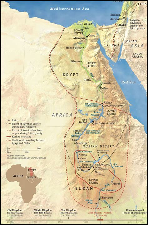 Kingdom Of Kush Meroe Map And Key