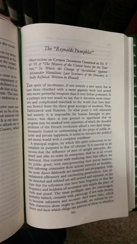 Reynolds pamphlet. Written in 1796. Found in Alexander Hamilton writings by the Library of ...