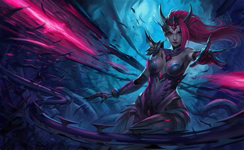 Headhunter Zyra Girl With Horns Video Game League Of Legends Poster Wallpaper Hd 6033x3733 ...