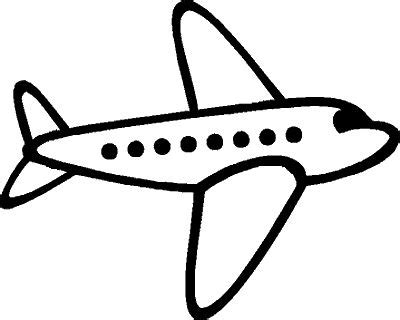 black and white plane clipart - Clip Art Library