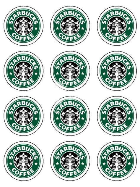 Starbucks Coffee Icing Cake & Cupcake Topper | Starbucks party ...