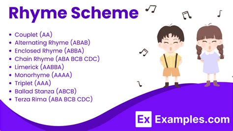 Rhyme Scheme - 40+ Examples, PDF