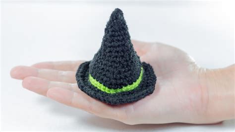 Crochet Tutorial Tiny Witch Hat | DIY 100 Ideas