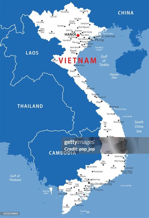 Vietnam Map Vector Colored Map Of Vietnam High-Res Vector Graphic ...