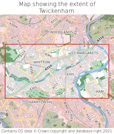 Twickenham England Map