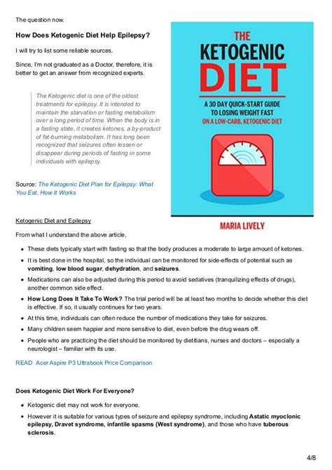 Ketogenic Diet and Epilepsy - Treatment, Recipes and Diet Plans