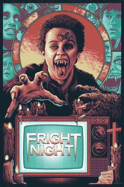 Fright Night (1985) Horror Movie Characters, Horror Movie Posters, Movie Poster Art, Movie Art ...