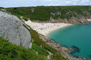 Porthcurno beach | From the steps up to the Minack theatre. | Jim ...
