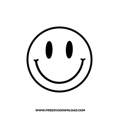 Smiley Face Outline SVG & PNG Free Cut Files | Free SVG Download