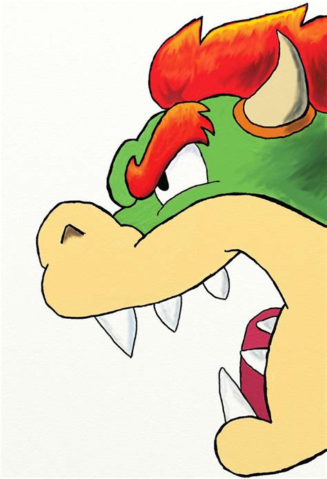 Bowser Sketch Coloured -WIP by Bronzehorn on DeviantArt