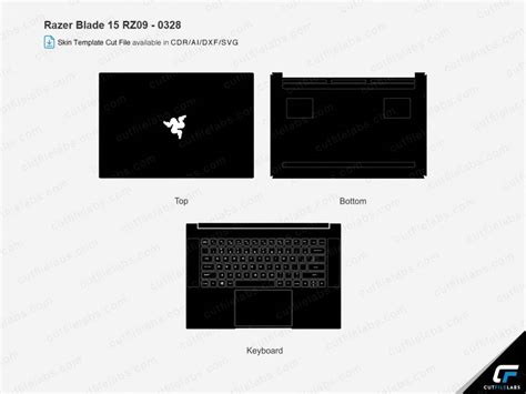 Razer Blade 15 RZ09-0328 (2020) Cut File Template | CutFileLabs