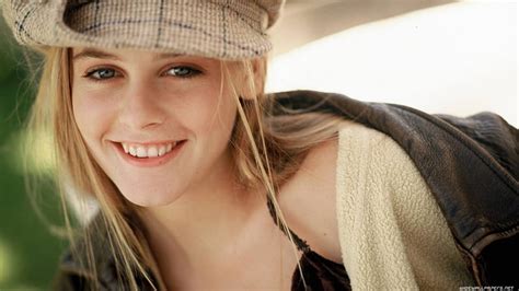 Alicia Silverstone, pretty, blondie, young, Actress, smiling, hat, HD wallpaper | Peakpx