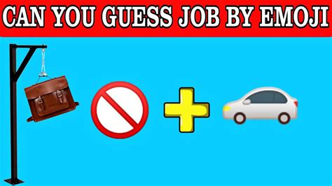 Can You Guess The Job By Emoji | profession from the emojis? | emoji ...