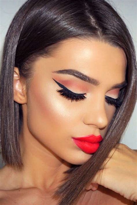 48 Red Lipstick Looks - Get Ready For A New Kind Of Magic | Gorgeous makeup, Makeup looks, Hair ...