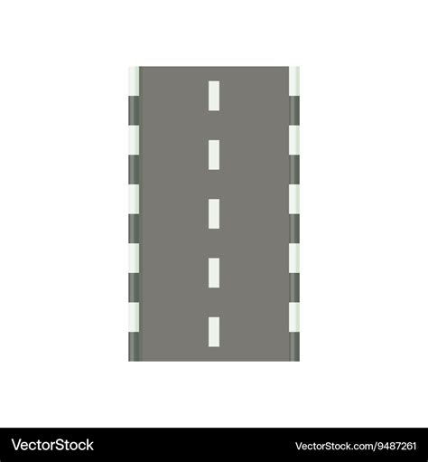 Road icon in cartoon style Royalty Free Vector Image